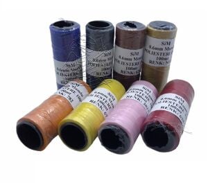 SRTfootcare Deri El Dikişi İçin Mumlu İplik 0,6 Mm 100mt (leathercraft, Deri Hobi)