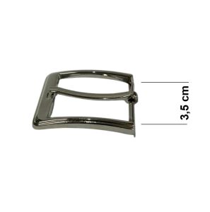 Kemer Tokası 3,5 cm Nikel Renk 1 Adet (Leathercraft, Deri Hobi)