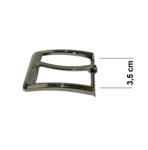 Kemer Tokası 3,5 cm Nikel Renk 1 Adet (Leathercraft, Deri Hobi)