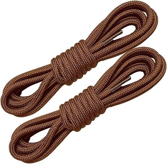 Yuvarlak Bot Bağcığı K350 120cm 1 Çift Açık Kahve