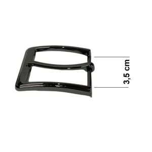 Kemer Tokası 3,5 cm Siyah Nikel Renk 1 Adet (Leathercraft, Deri Hobi)