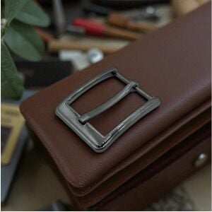 Kemer Tokası 3,5 cm Siyah Nikel Renk 1 Adet (Leathercraft, Deri Hobi)