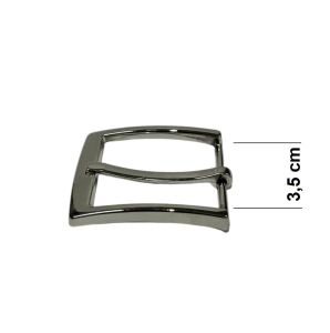 Kemer Tokası 3,5 cm Nikel Renk 1 Adet (Leathercraft, Deri Hobi)