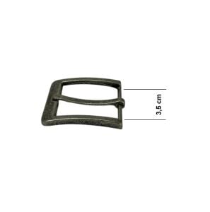 Kemer Tokası 3,4 cm 1 Adet (Leathercraft, Deri Hobi) Gümüş