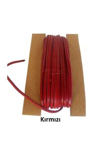 Deri Ayakkabı Bağı Leathercraft 1,5 Metre 1 Adet Kırmızı
