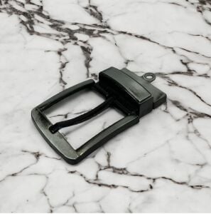 Kemer Tokası 4,5 cm Döner Kafa 1 Adet Siyah Silme (Leathercraft, Deri Hobi)