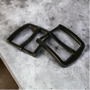 Kemer Tokası 4,4 cm 58K (Leathercraft, Deri Hobi) Siyah Boyalı