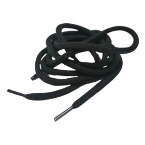 Polyester İp Ayakkabı Bağı Yuvarlak K300-K500 80cm 1 Çift Siyah