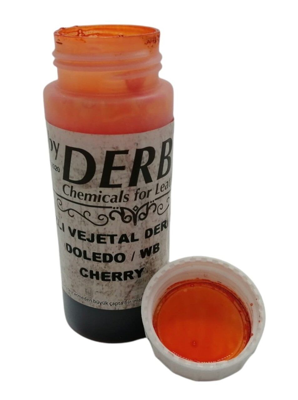 Derby Vejetal Vaketa Deri Boyası Doledo/WB 100ml 1 Adet (Leathercraft, Deri Hobi) Cherry Kiremit