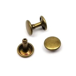 Perçin 33,5no 9mm İki Taraf Kafa 50 Takım (Leathercraft, Deri Hobi)