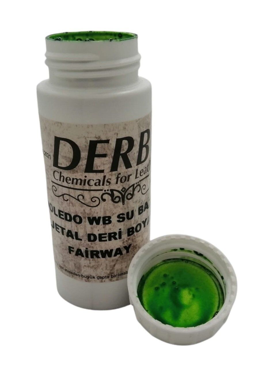 Derby Vejetal Vaketa Deri Boyası Doledo/WB 100ml 1 Adet (Leathercraft, Deri Hobi) Fairway - Yeşil