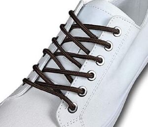 TOPTAN Yuvarlak Bot Bağcığı K350 100cm 36 Çift Koyu Kahve