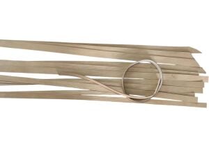 Kemerlik Şerit Kesilmiş Hafif Damarlı Vaketa Deri 45 mm Soğan Kabuğu Renk 140 cm