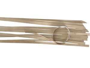 Kemerlik Şerit Kesilmiş Hafif Damarlı Vaketa Deri 45 mm Soğan Kabuğu Renk 130 cm