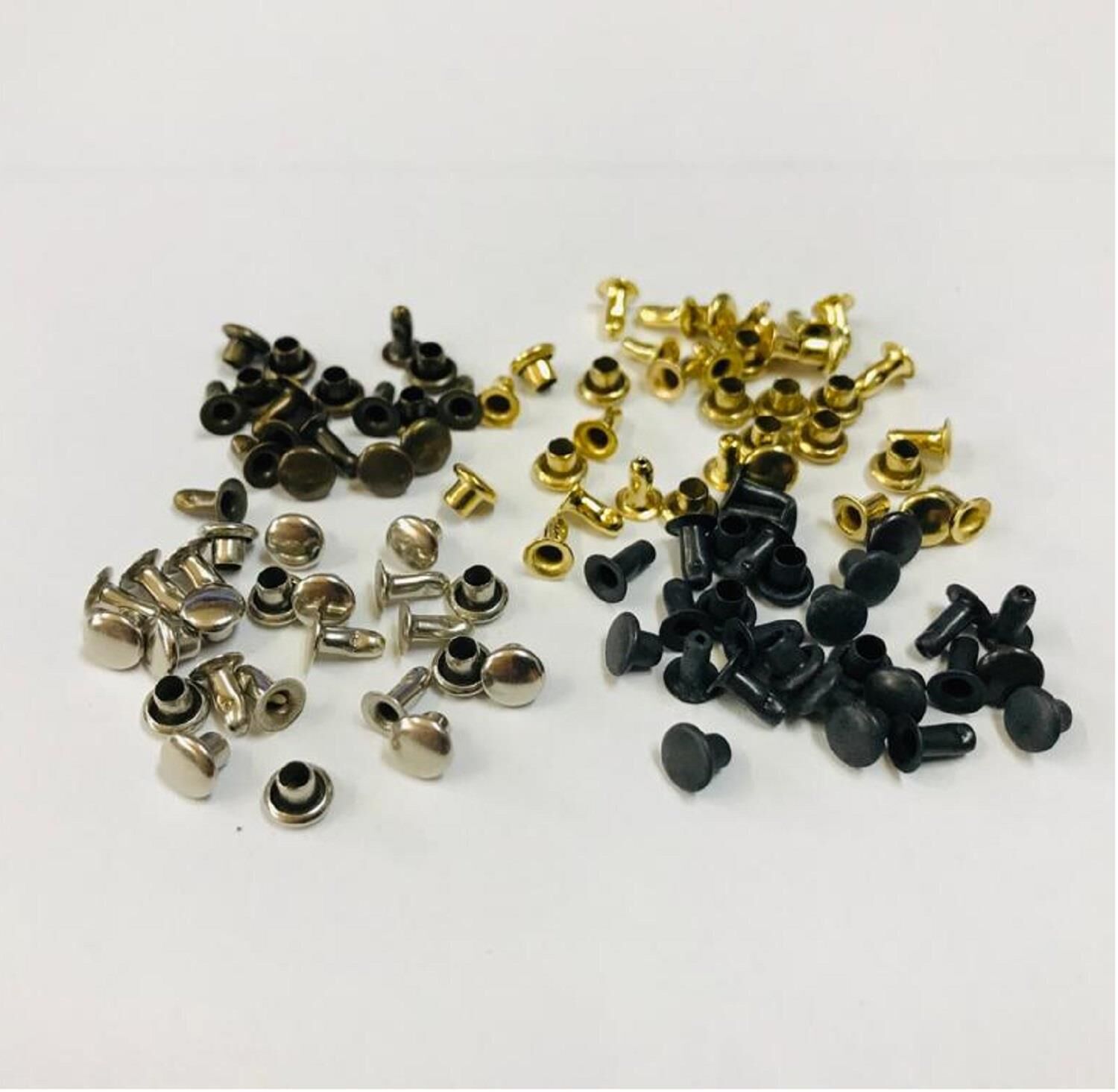 Perçin Rivet 00 no 4mm 50 Adet - Leathercraft Deri Hobi Ürünleri