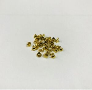 Perçin Rivet 00 no 4mm 50 Adet - Leathercraft Deri Hobi Ürünleri Altın