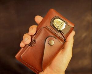 Cüzdanlı Telefon Kılıfı SRT555 PDF Şablonu Deri El Aletleri