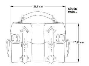 Omuz Çantası SRT557 PDF Şablonu Deri El Aletleri