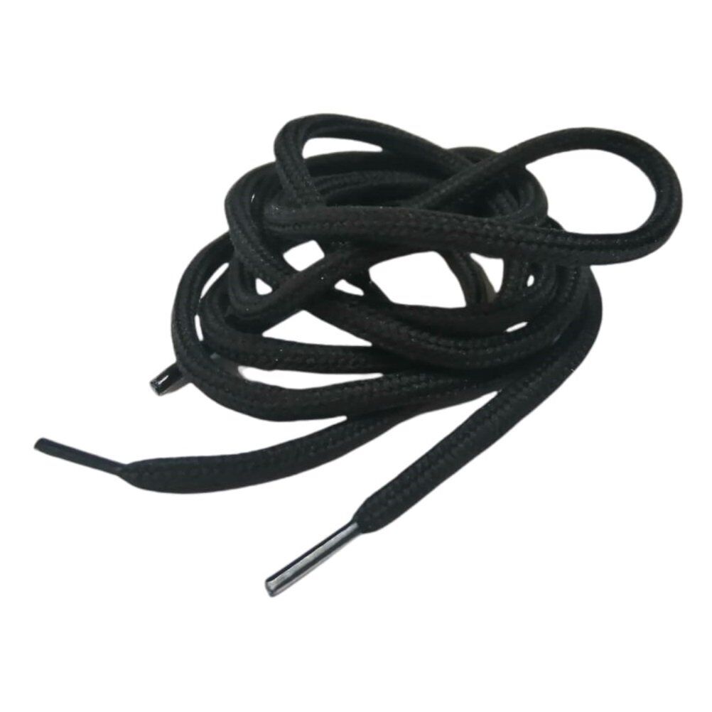 Polyester İp Ayakkabı Bağı Yuvarlak K300-K500 60cm 1 Çift Siyah