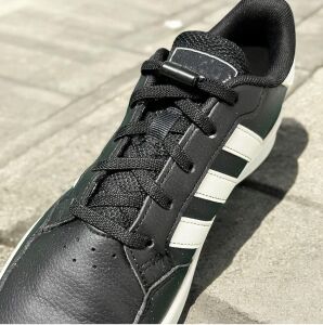 SRTfootcare 3 in 1 Akıllı Kilitli Elastik Outdoor Ayakkabı Bağcığı 100cm 1 Çift Siyah