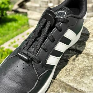 SRTfootcare 3 in 1 Akıllı Kilitli Elastik Outdoor Ayakkabı Bağcığı 100cm 1 Çift Siyah