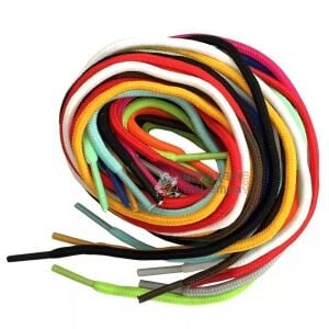 TOPTAN Polyester İp Ayakkabı Bağı Yuvarlak K300-K500 60cm 36 Çift Karışık Renk