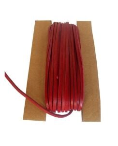 Deri Ayakkabı Bağcığı 1 mt Kırmızı