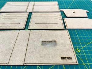 Bifold Cüzdan SRT561 MDF Şablonu Deri El Aletleri