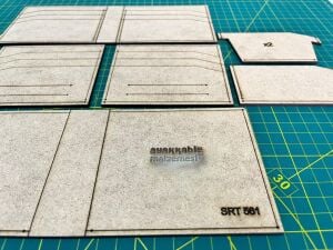 Bifold Cüzdan SRT561 MDF Şablonu Deri El Aletleri