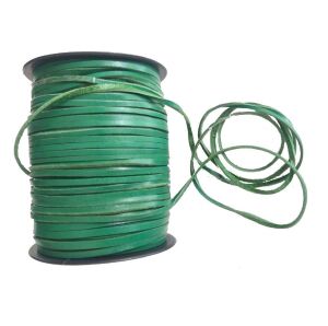 Deri Ayakkabı Bağcığı 1 mt Yeşil