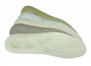 DERY Anatomik 5 Nokta Ortopedik Deri Ayakkabı Tabanı Bej-krem 1 Çift