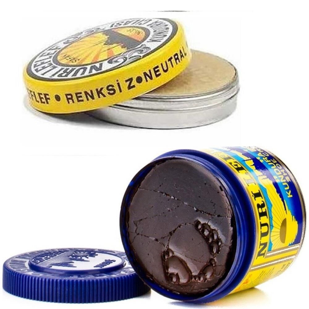 Nuri Leflef Ayakkabı Boyası ve Naturel Cila Koyu Kahve