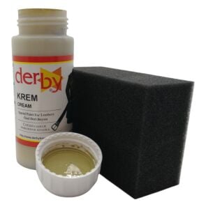 Derby Mont, Direksiyon, Koltuk, Deri Eşya Boyası 100ml ve Siyah Sünger Krem