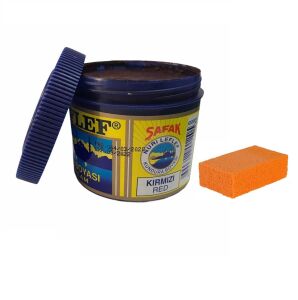 LEFLEF Kundura Boyası 200 ml  + KAUÇUK SÜNGER Deri Besleyici