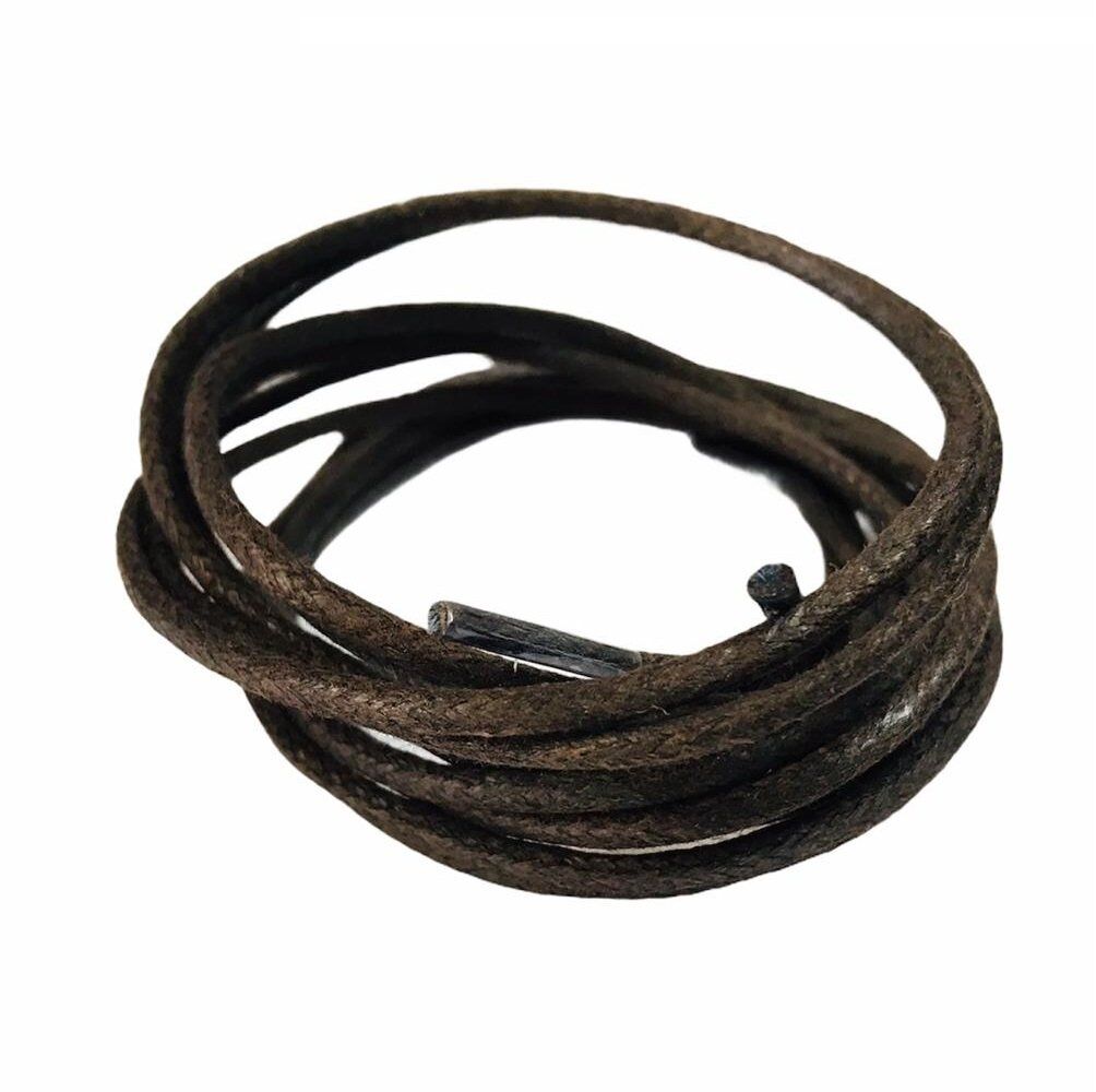 Yuvarlak Mumlu Ayakkabı Bağı K901 60cm 36 Çift Koyu Kahve