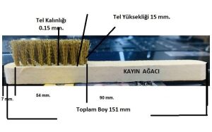 Süet Deri Temizleme Fırçası Tel Fırça 3no 1 Adet