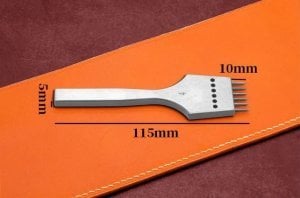 Biz Uçlu Çok Delikli Zımba 4mm Deri El Aleti