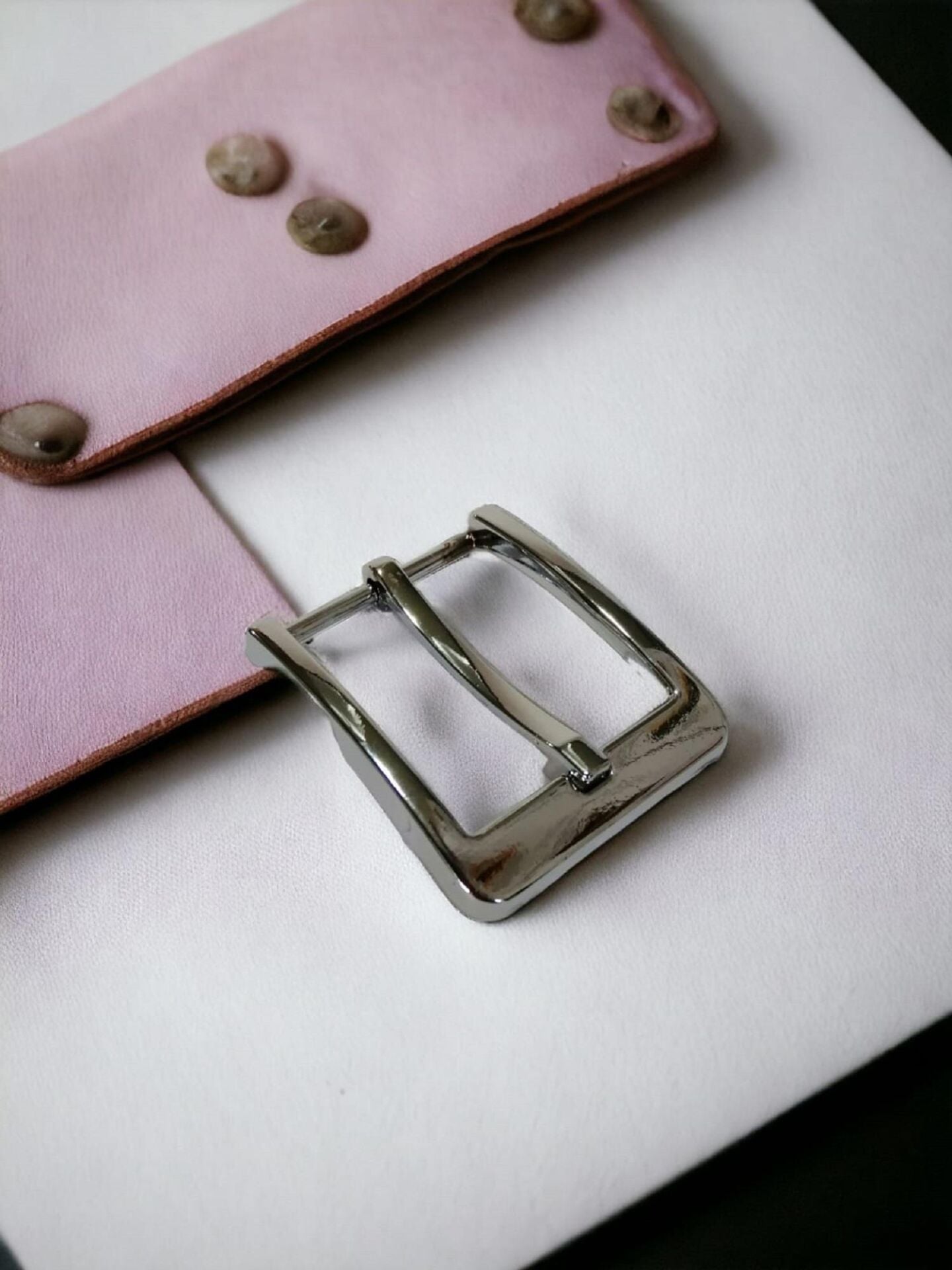 Kemer Tokası 3,4 cm 1 Adet (Leathercraft, Deri Hobi) Nikel