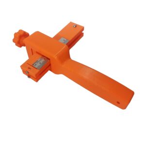 LeMooD'O Turuncu Deri Şerit Kemer Kesme Bıçağı Deri El Aleti