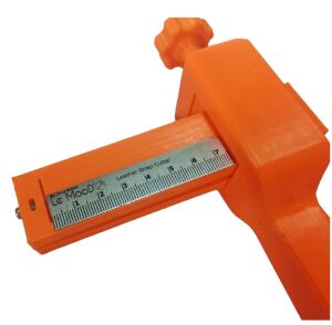 LeMooD'O Turuncu Deri Şerit Kemer Kesme Bıçağı Deri El Aleti