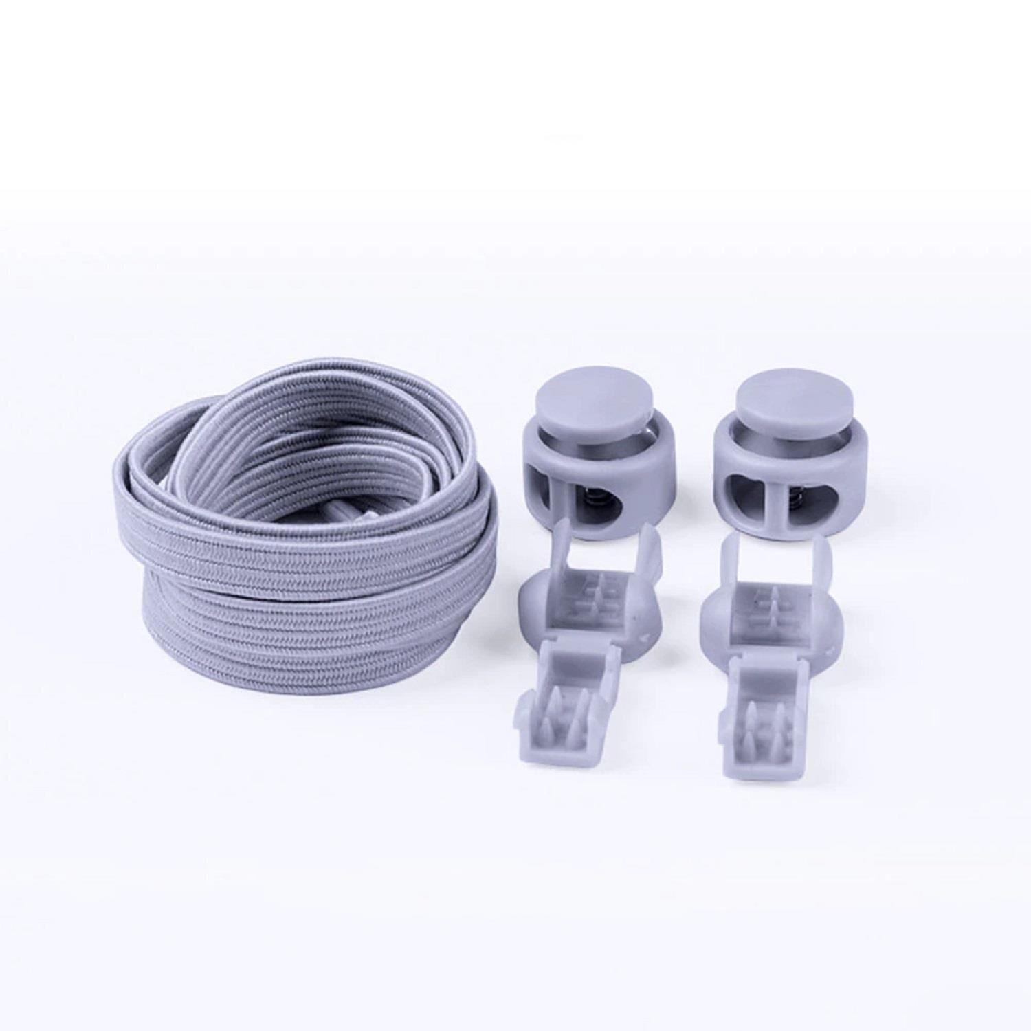 SRTfootcare PLY Elastik Yassı Akıllı Kilitli Bağcık 100cm 1 Çift Beyaz
