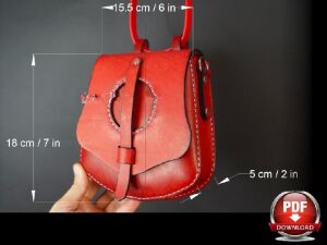 SRT503 Sırt ve Bel Çantası PDF Şablonu 3lü Set Deri El Aletleri