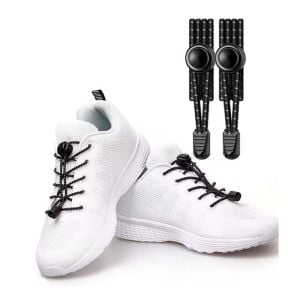 PLY Yuvarlak Kilitli Akıllı Elastik Ayakkabı Bağcığı 100cm 1 Çift