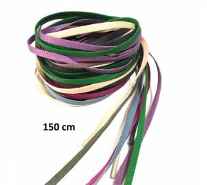 Mumlu Ayakkabı Bağı Yassı K915 150cm 1 Çift Açık Kahve