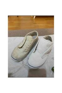 SRTfootcare 4lü Set Beyaz Deri ve Kumaş Ayakkabı Boyası + Telli Ayakkabı Kalıbı + 2 çift K111-K103 120 cm Bağcık