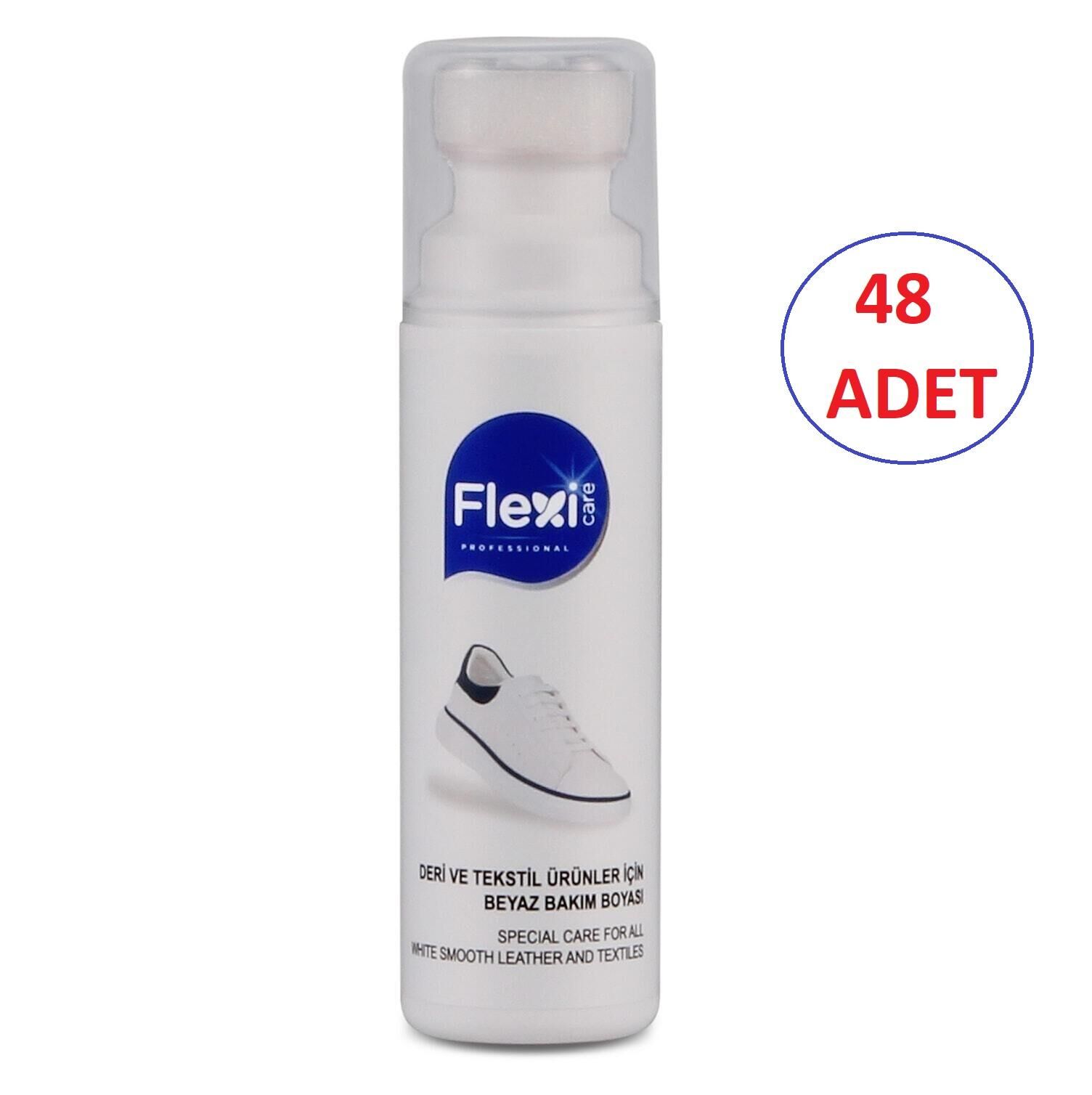 Flexi (48 ADET) Spor Beyaz Deri Ve Kumaş Ayakkabı Boyası 75 ml 1 Adet