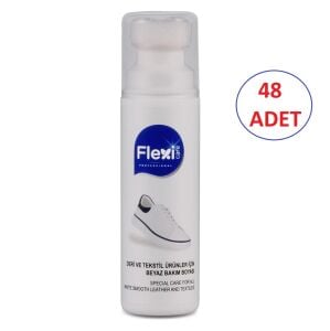 Flexi (48 ADET) Spor Beyaz Deri Ve Kumaş Ayakkabı Boyası 75 ml 1 Adet