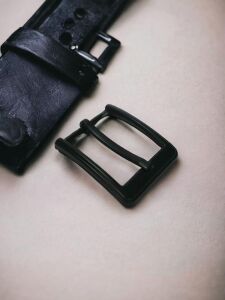 Kemer Tokası 3,4 cm 1 Adet (Leathercraft, Deri Hobi) Siyah Boyalı