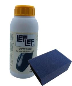 Leflef Son Kat Parlatıcı (Deri Sütü) 500 ml ve Siyah Sünger 1 Adet Kahverengi