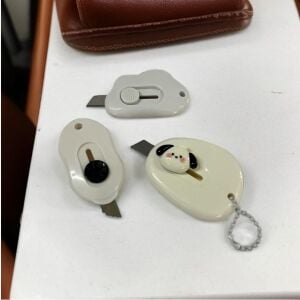 SRTfootcare 3 Ü BİR ARADA BEYAZ Taşınabilir Sevimli Falçata - Maket Bıçağı